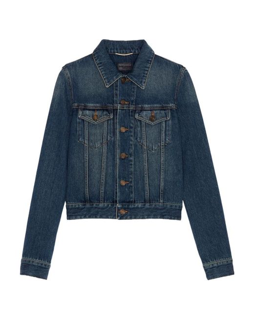Saint Laurent Blue Classic Jacket