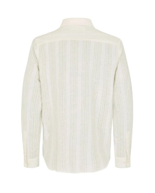 Samsøe & Samsøe White Long-Sleeved Shirt for men