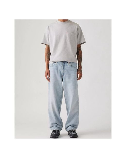 Levi's Blue Belt-Loop Jeans for men