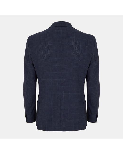 Boss Blue Check 2-Piece Suit for men