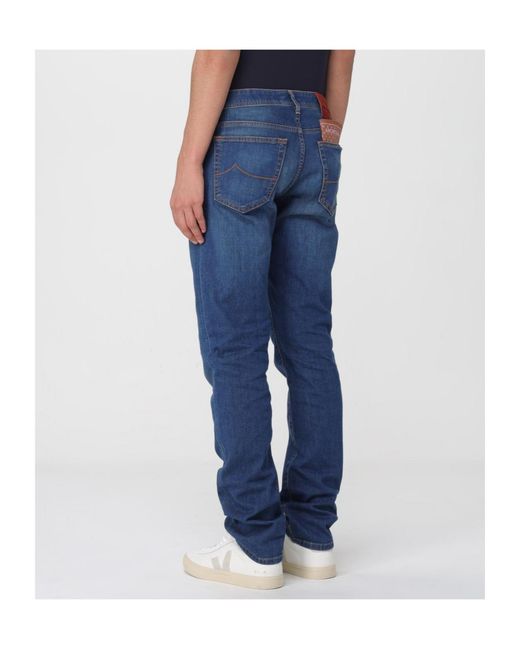 Jacob Cohen Blue Belt Loops Jeans for men