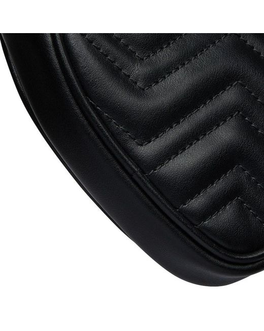 Gucci Black Gg Marmont Mini Bag