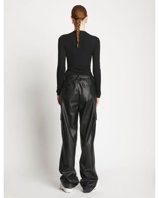 Proenza Schouler Black Label V-Neck Crepe Top