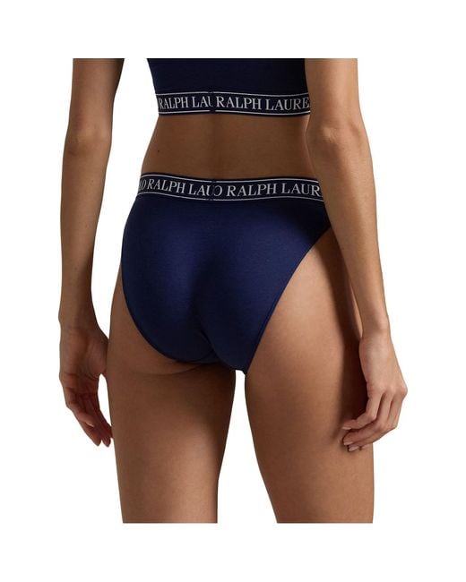 Polo Ralph Lauren Blue Elastic Logo Briefs