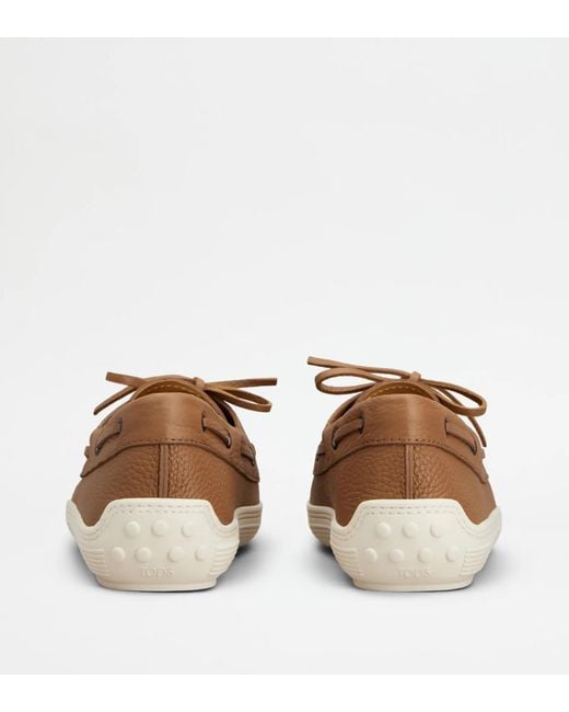 Tod's Brown Round-Toe Loafers for men