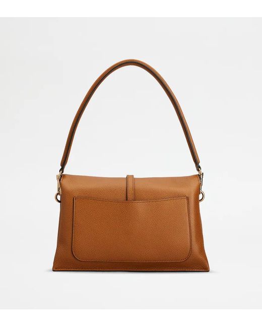 Tod's Brown Flap Shoulder Bag