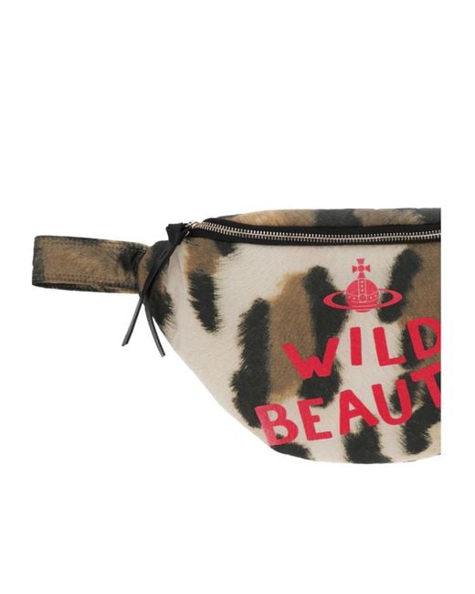 Vivienne Westwood Natural Graphic Printed Zipped Belt Bag