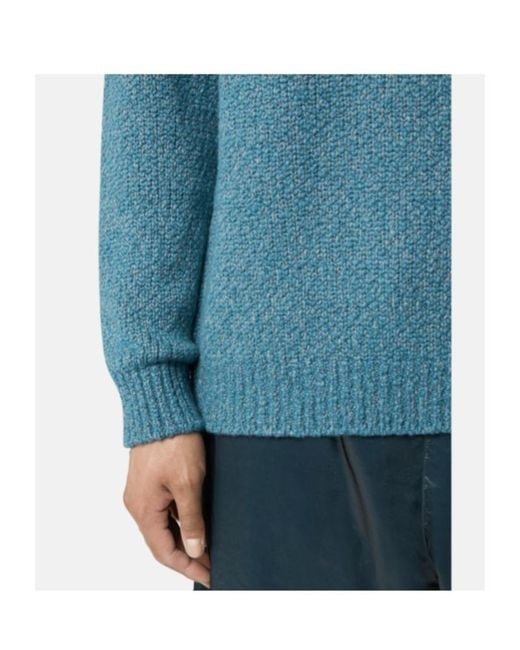 Stone Island Blue Logo Patch Crewneck Jumper for men