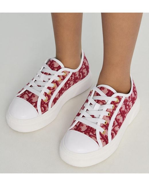 Dior Kids' Low-Top Sneaker in Red | Lyst