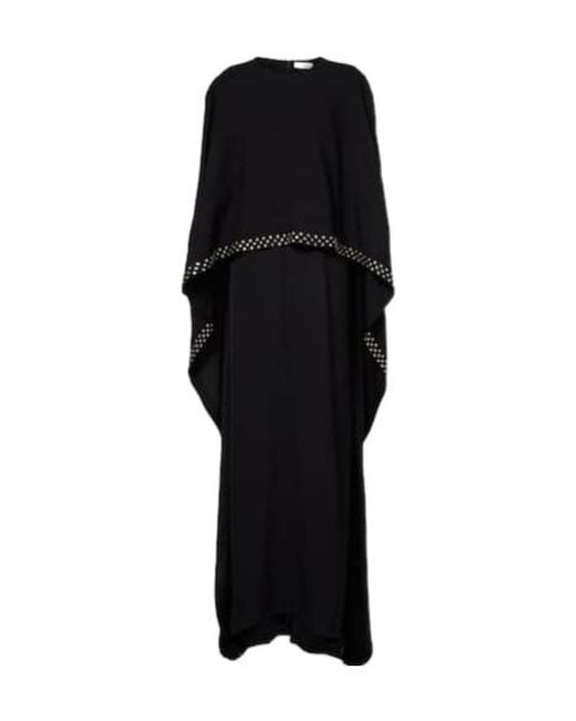 Stella McCartney Black Embellished Caped Maxi Dress