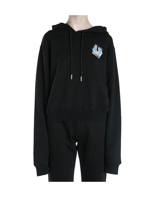 Off-White c/o Virgil Abloh Black Microenvironment Crop Hoodie