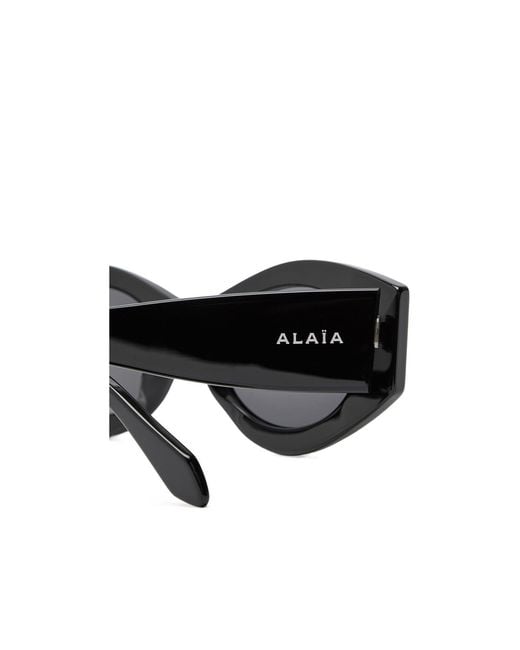 Alaïa White Oval-Frame Sunglasses