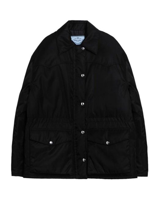 Prada Black Long-Sleeved Down Jacket