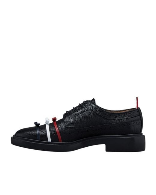 Thom Browne Black Bow Detailed Longwing Brogues