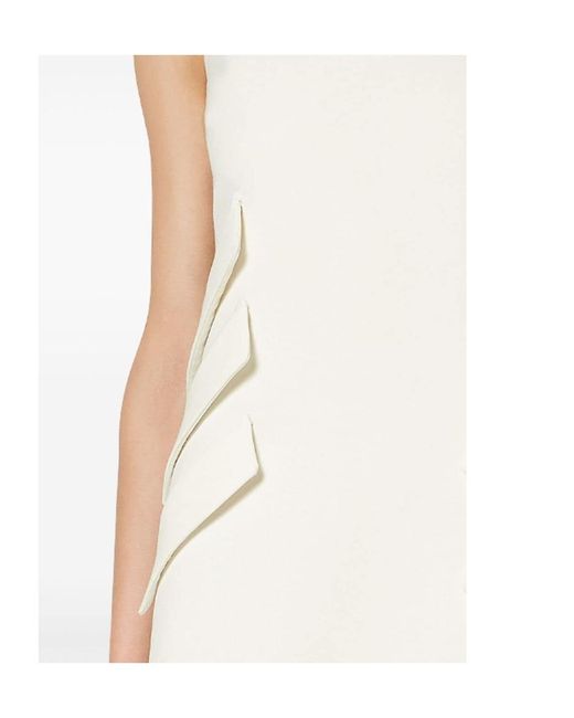 Versace White Sleeveless Mini Dress