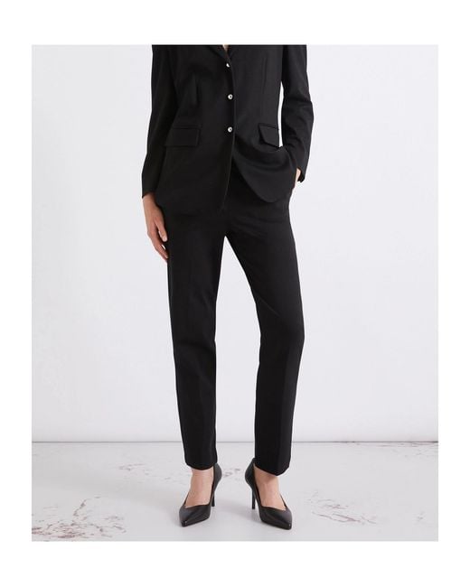 Marella Black Jersey Chino Trousers