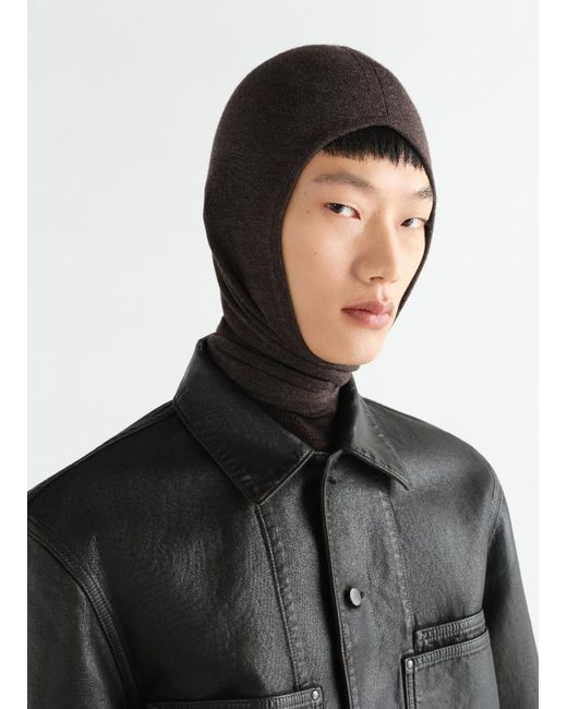 Lemaire Brown Head Scarf for men