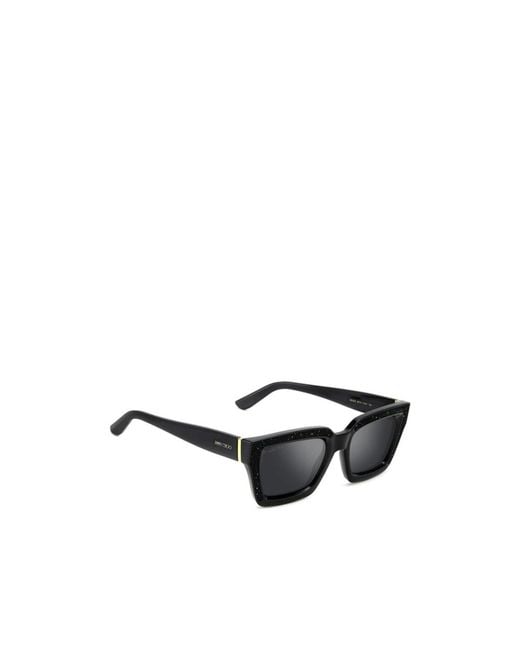 Jimmy Choo White Megs/S Square-Frame Sunglasses