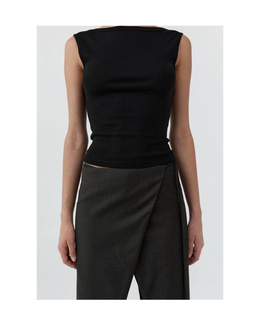 St. Agni Gray Piping Drawstring Casual Pants