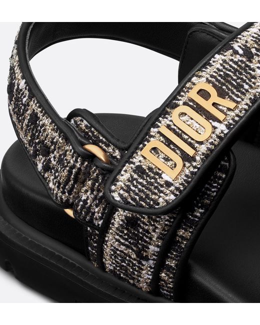 Dior Black Act Flat Sandals