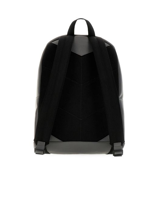 Jimmy Choo Gray Logo Printed Zip-Up Backpack for men