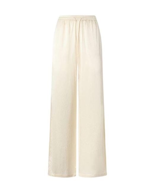 Pinko White Pyjama-Style Palazzo Trousers