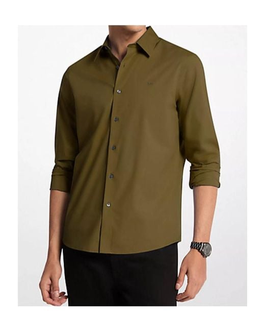Michael Kors Green Long Sleeve Shirt for men