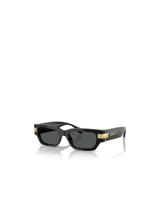 Versace White Classic Rectangle-Frame Sunglasses for men