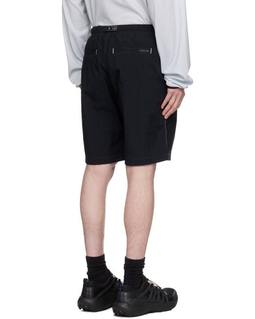 And Wander Black X Gramicci Nylon G Shorts for men