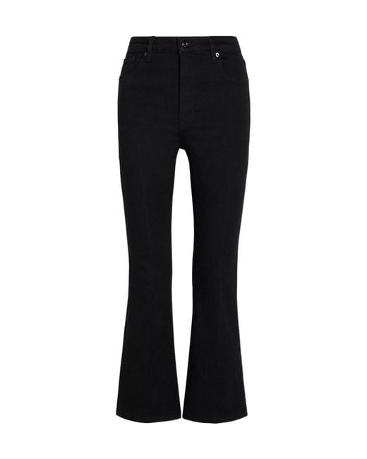 FRAME Black The Reboot Crop Boot-Leg Jeans