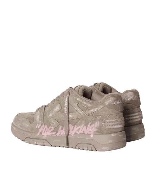 Off-White c/o Virgil Abloh Brown Out Of Office Lace-Up Sneakers