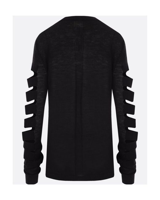 Rick Owens Black Spartan Biker Knitted Jumper