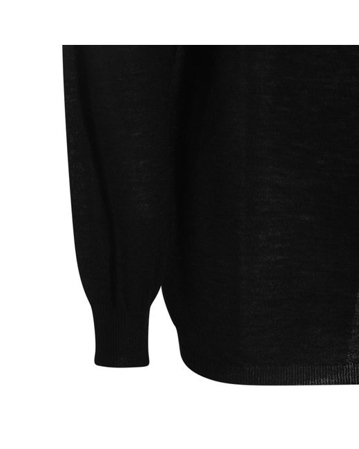 Rick Owens Black Oversized Level' Sweater for men