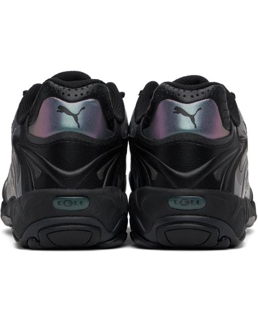 PUMA Black Lace-Up Sneakers for men