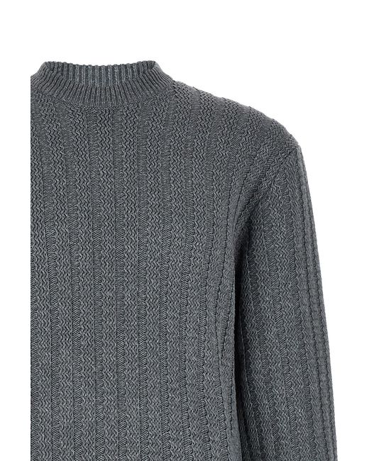 Boss Gray Cotton Sweater for men