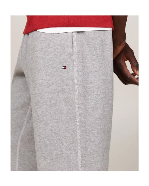 Tommy Hilfiger Gray Cuffed Leg Fleece Joggers for men