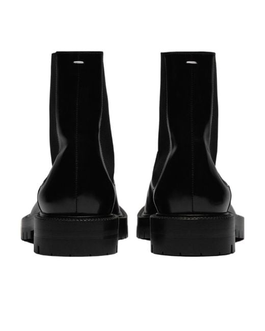 Maison Margiela Black Tabi Slip-On Chelsea Boots