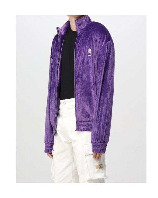 Gcds Purple Logo Jacket for men