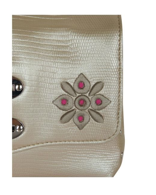Zanellato Metallic Top Handle Shoulder Bag