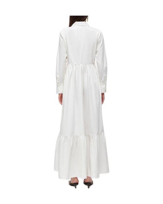 Blugirl Blumarine White Long-Sleeved Dress