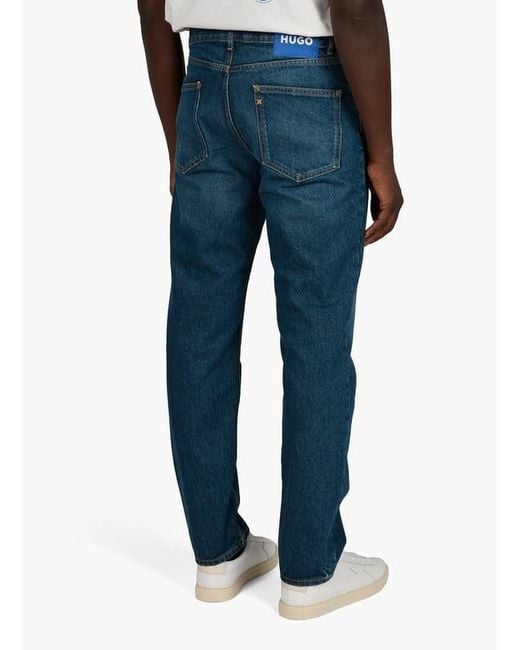 Boss Blue Belt Loop Jeans for men