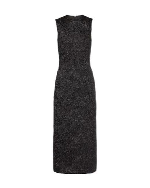 Simone Rocha Black Cloqué Midi Dress