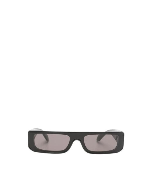 Alaïa Metallic Rectangular Sunglasses