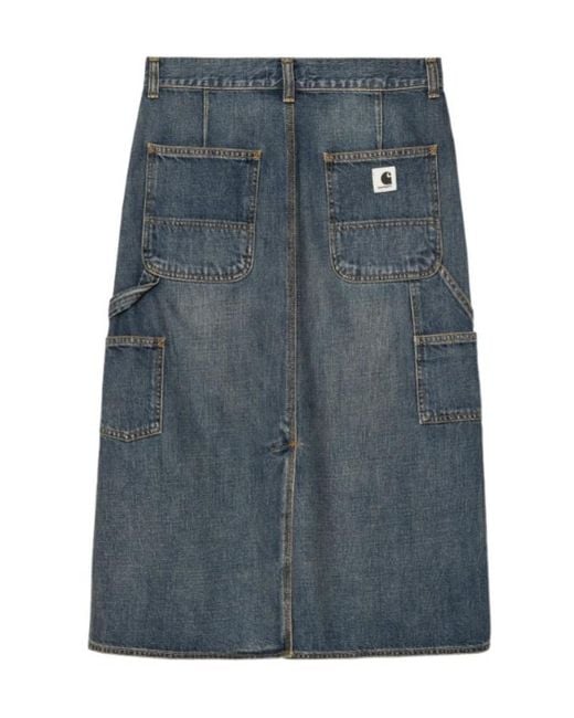 Carhartt Blue W' Single Knee Denim Skirt