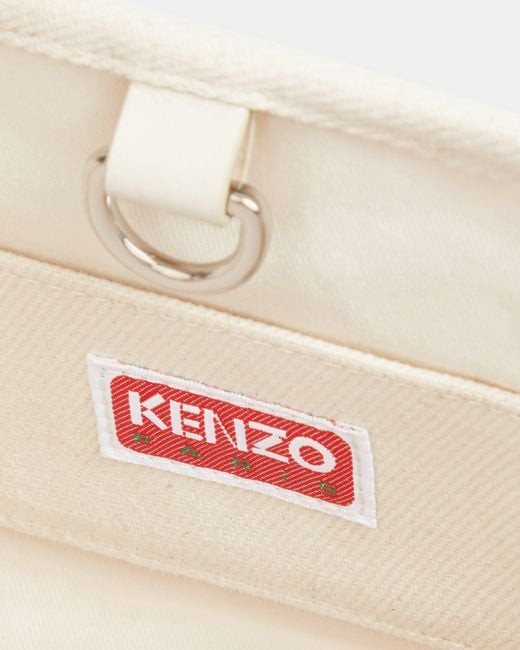 KENZO White Open Top Tote Bag