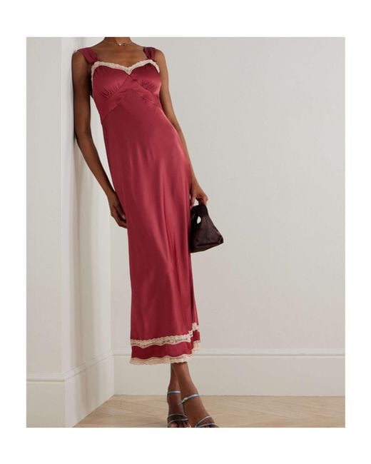 Rixo Red Sleeveless Dress