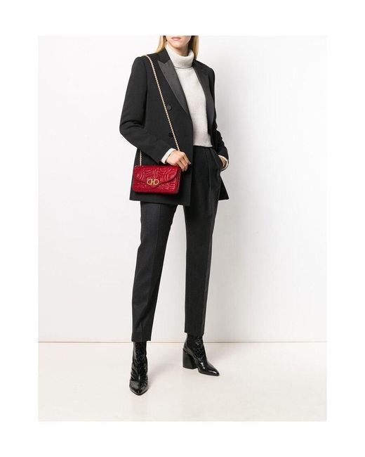 Ferragamo Red Quilted Gancini Mini Shoulder Bag