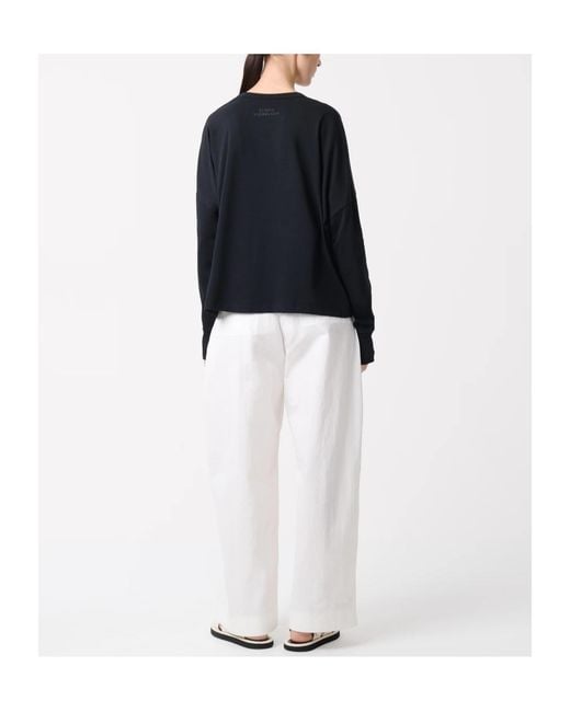 Studio Nicholson Black Loop Long Sleeved T-Shirt