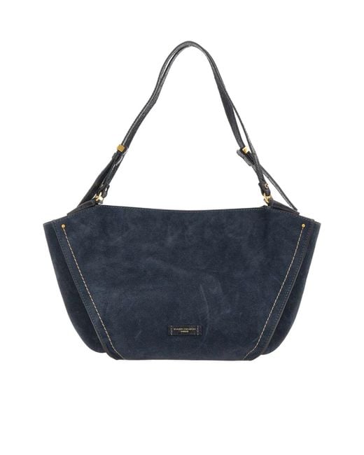 Gianni Chiarini Blue Bloom Tulip Shoulder Bag