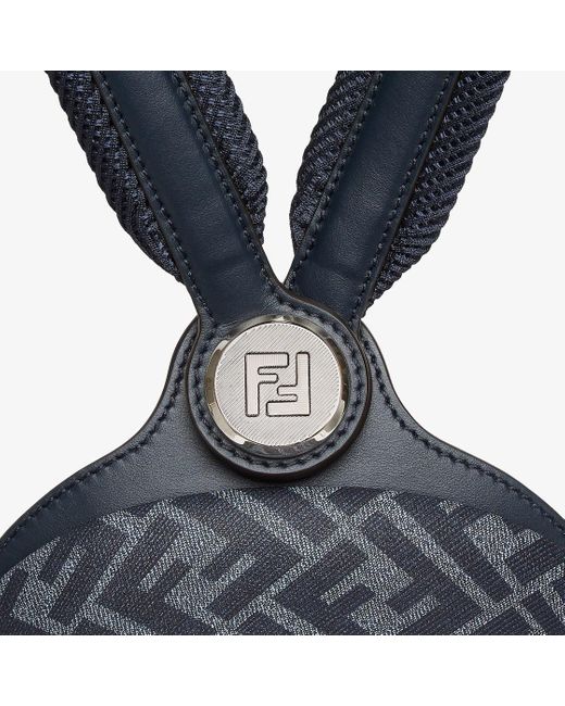 Fendi Black Chiodo Small Diagonal Backpack for men